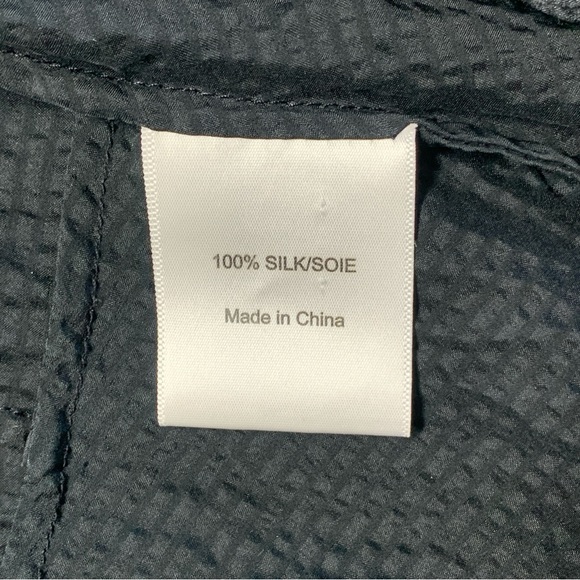 Tory Burch Black Ruffled Sleeveless Tank Dressy Blouse 100% SILK - Size 2 - Picture 4 of 10